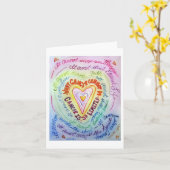 Rainbooghartkanker kan geen Wenskaarten doen Kaart (Gele Bloem)