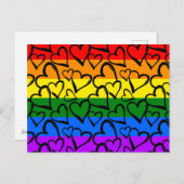 Rainbooghartpatroon Feestdagenkaart (Voorkant / Achterkant)