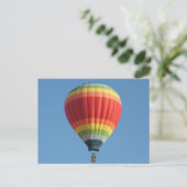 Rainboogheteluchtballon Briefkaart (Staand voorkant)