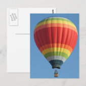 Rainboogheteluchtballon Briefkaart (Voorkant / Achterkant)