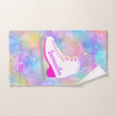 Rainboogijsschaatsen Aangepaste afbeelding Skater Handdoek (Handdoek)