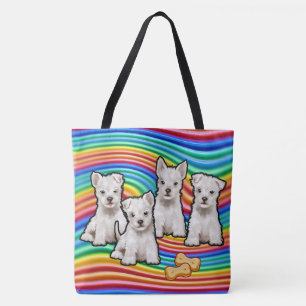 Rainboogjongen grote Canvas tas. Tote Bag