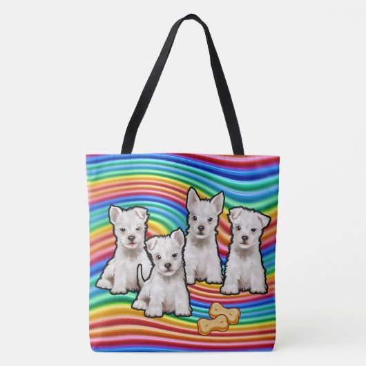 Rainboogjongen grote Canvas tas. Tote Bag (Voorkant)