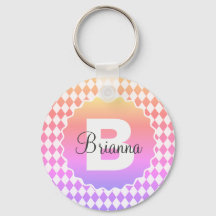 Rainboogkaakbord met monogram-naam