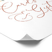 Rainboogkaarten en -schenkingen voor Baby showers Poster (Hoek)