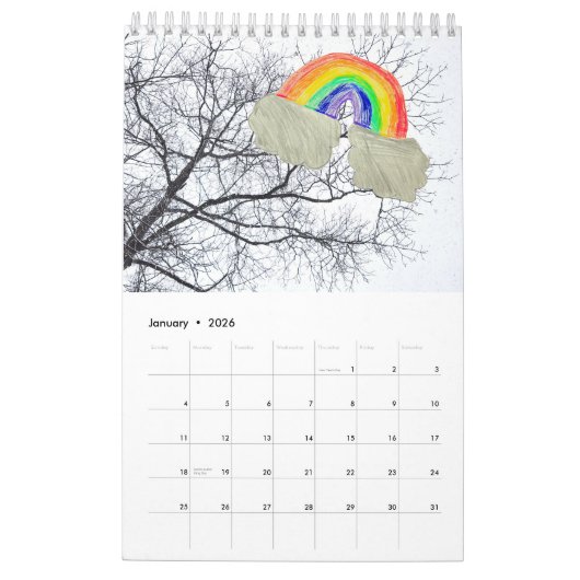 Rainboogkalender Kalender (Jan 2026)