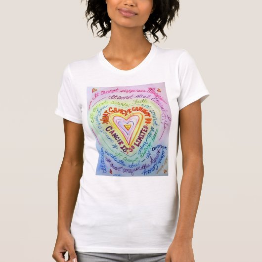 Rainboogkanker Hart en kanker kunnen geen Shirt do (Voorkant)
