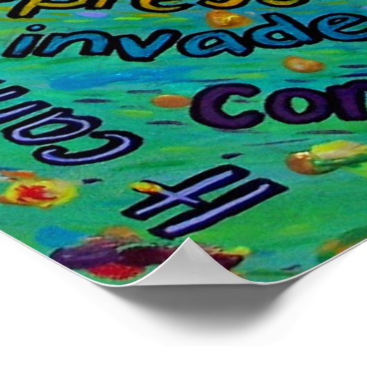 Rainboogkanker kan het engel-schilderende Poster n (Hoek)