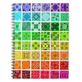 Rainboogkantelpatroon notitieboek