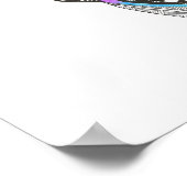 RainboogKat 20 x 16 inch Poster (u kunt aanpassen) (Hoek)