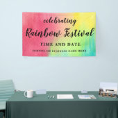Rainboogkleur Pride Aangepast gedrukte decor banne Spandoek (Beurs)