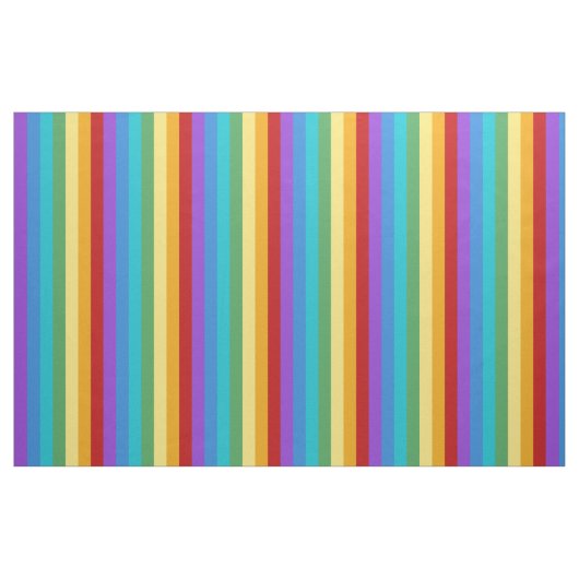 Rainboogkleur Verticale strips Patroonstructuur Stof (Yard (91,4 cm))
