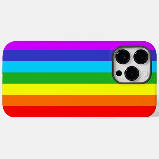 Rainboogkleur Vloeibaar Silicone iPhone-draagtas Case-Mate iPhone Case (Achterkant (horizontaal))