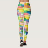 Rainboogkleurbakkerpatroon Leggings (Achterkant)