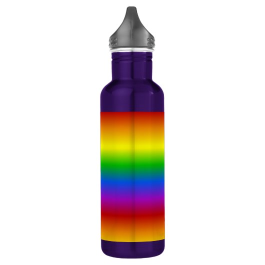 Rainboogkleuren, aangepast waterfles  (Links)