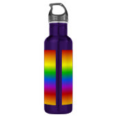 Rainboogkleuren, aangepast waterfles  (Achterkant)