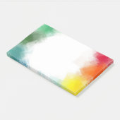 Rainboogkleuren Aangepaste, Abstracte Art-Sjabloon Post-it® Notes (Schuin)