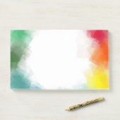 Rainboogkleuren Aangepaste, Abstracte Art-Sjabloon Post-it® Notes (Op bureau)