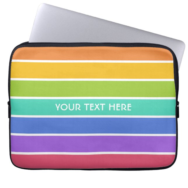 Rainboogkleuren, aangepaste laptophoezen laptop sleeve (Voorkant)