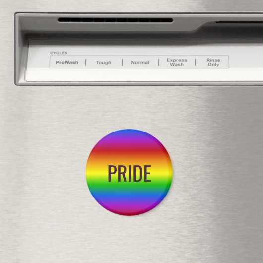 Rainboogkleuren, aangepaste tekstmagneet magneet (Insitu (Vaatwasser))