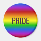 Rainboogkleuren, aangepaste tekstmagneet magneet (Voorkant)