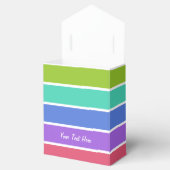 Rainboogkleuren, aangepaste vakken voor gunsten bedankdoosjes (Geopend)