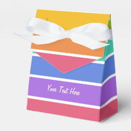 Rainboogkleuren, aangepaste vakken voor gunsten bedankdoosjes