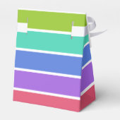 Rainboogkleuren, aangepaste vakken voor gunsten bedankdoosjes (Achterkant)