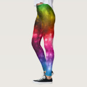 Rainboogkleuren - Abstract boomontwerp Leggings (Links)