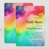 Rainboogkleuren Abstract Design Vrijgezellenfeest Kaart (Voorkant / Achterkant)