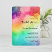 Rainboogkleuren Abstract Design Vrijgezellenfeest Kaart (Staand voorkant)