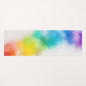 Rainboogkleuren Abstract Kunstblauw Paars Geel Yogamat (Voorkant (horizontaal))