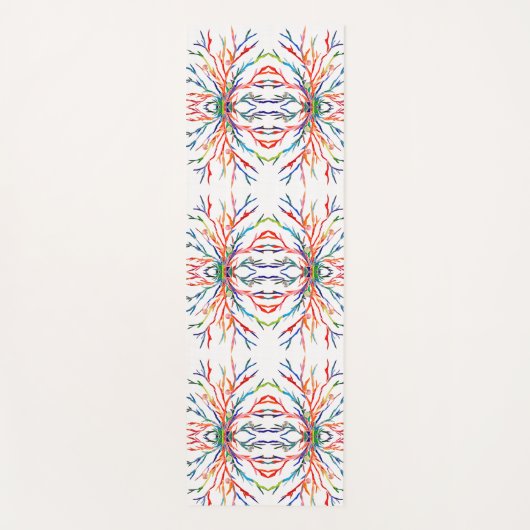 Rainboogkleuren Abstract Yogamat (Voorkant)