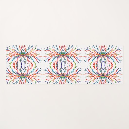 Rainboogkleuren Abstract Yogamat (Voorkant (horizontaal))