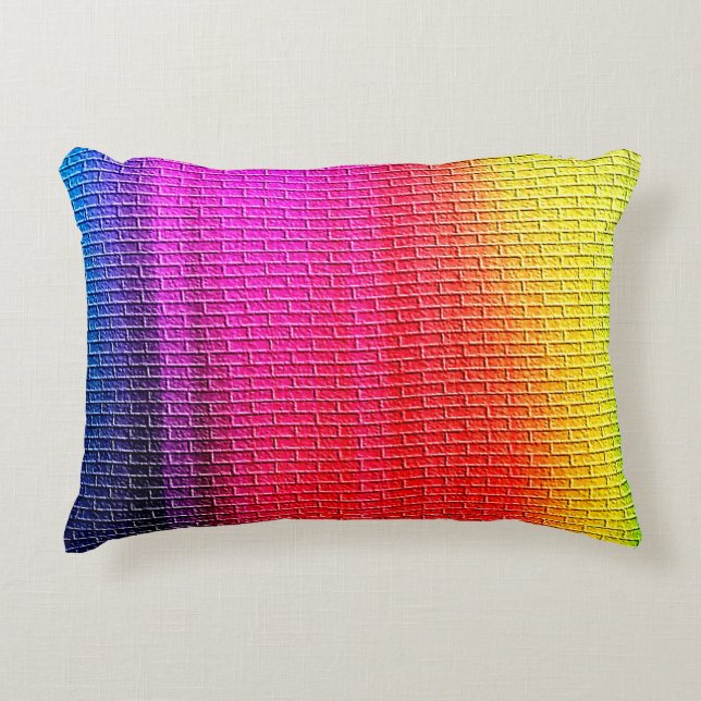 Rainboogkleuren abstracte achtergrond. Gradient.ab Accent Kussen (Voorkant)