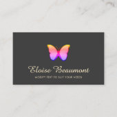 Rainboogkleuren Butterfly Natuur Visitekaartje (Voorkant)