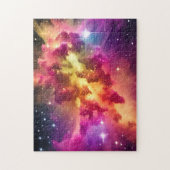 Rainboogkleuren Cosmic Nebula Space in universum Legpuzzel (Verticaal)