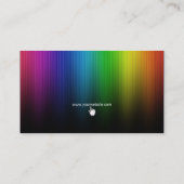 Rainboogkleuren Creatief visitekaartje (Achterkant)