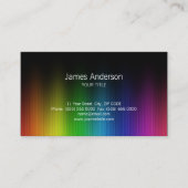 Rainboogkleuren Creatief visitekaartje (Voorkant)