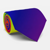 Rainboogkleuren Diagonaal Paars omhoog Stropdas (Opgerold)