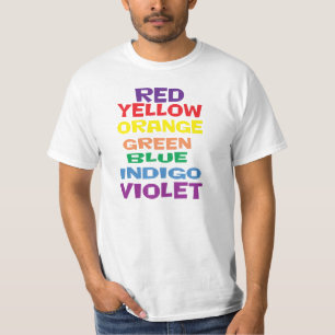 Rainboogkleuren die verward zijn. Ben jij dat? T-shirt