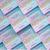 Rainboogkleuren en Glitter Event Planner Visitekaartje