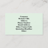 Rainboogkleuren en pastelse Tegels Visitekaartje (Achterkant)