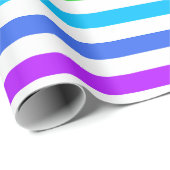 Rainboogkleuren en witstropjes ompakken cadeaupapier (Rol Hoek)