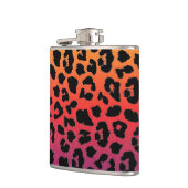 Rainboogkleuren Fantasy Leopard Print Patroon Heupfles (Links)