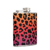 Rainboogkleuren Fantasy Leopard Print Patroon Heupfles (Rechts)