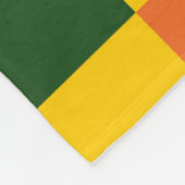 Rainboogkleuren, gebarsten patroon fleece deken (Hoek)