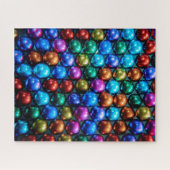 Rainboogkleuren geometrische cirkels uitdagend legpuzzel (Horizontaal)