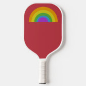 Rainboogkleuren, gepersonaliseerd pickleball paddle (Achterkant)
