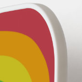 Rainboogkleuren, gepersonaliseerd pickleball paddle (Links Detail)